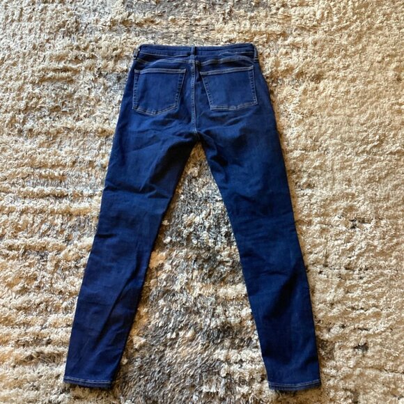 Free Assembly Blue Denim High Waisted Skinny Jeans Stretch Women’s Size 8 - Picture 6 of 8